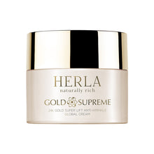 Load image into Gallery viewer, HERLA GOLD SUPREME 24k Super Lift Anti-wrinkle Global Cream  24K 黃金微粒的強效提拉抗皺霜 - 50ml

