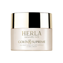 Load image into Gallery viewer, HERLA GOLD SUPREME 24k Super Lift Anti-wrinkle Global Cream 24K 黃金微粒的強效提拉抗皺霜 - 50ml