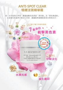 瑞士 La Rochelle 歌麗姬寶 Double 11 雙 11優惠  LA ROCHELLE ONE STEP EXPRESS CLEANSING GEL 60ml 瑞士皇牌蘆薈深層洗面啫喱 60ml + Anti spot cream 50ml 極致淡斑精華霜 50ml +Vitamin B5 Mask 1 piece 維他命B5面膜 一片