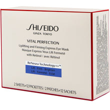 將圖片載入圖庫檢視器 SHISEIDO 賦活瞬效提拉眼膜 (12對) VITAL PERFECTION Uplifting and Firming Express Eye Mask (12 Pairs)
